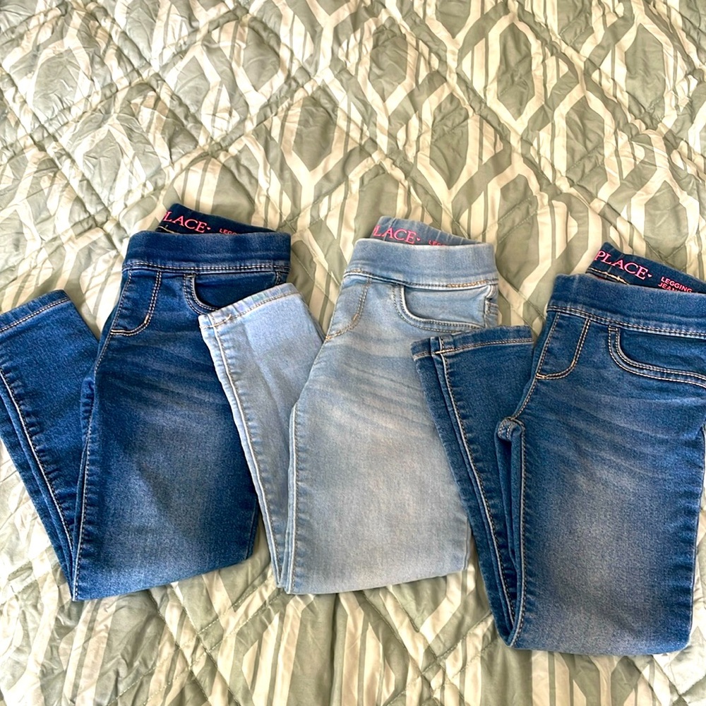 3 pack girls jeggings| Children’s place| size 5